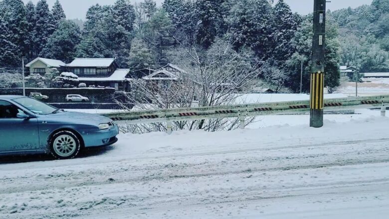 【雪にうたれて】私の愛車 Alfa Romeo156